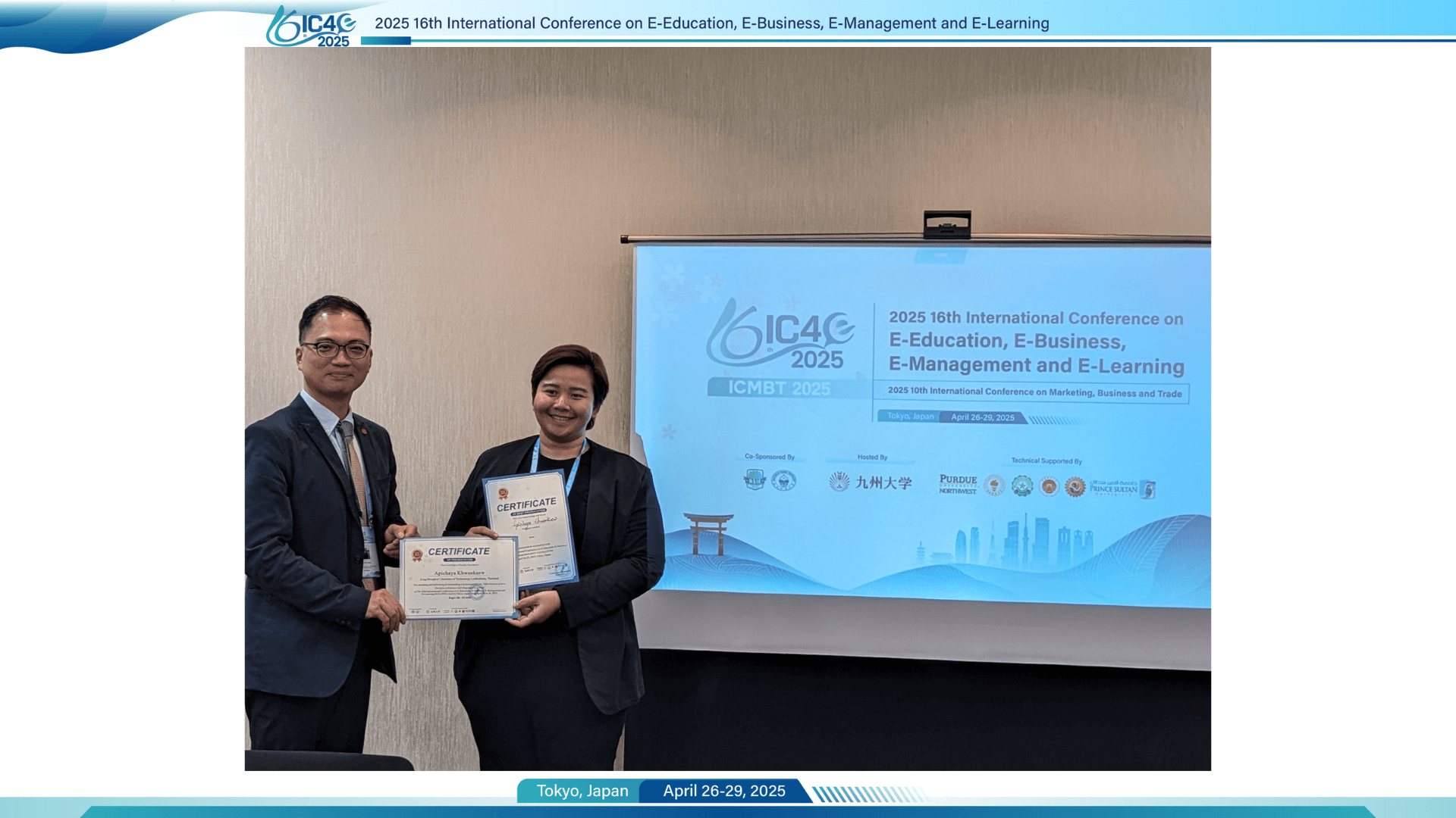 Best Presentation Award Winner - Onsite Session 6